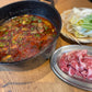 【火鍋セット】火鍋スープ、らむしゃぶ400g、たまご麺200g